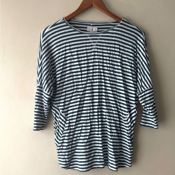 Lou & Grey Striped Dolman Sleeve Top size S 28 - Picture 1 of 4